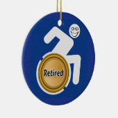 障害退職した者 セラミックオーナメント (右)