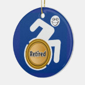 障害退職した者 セラミックオーナメント (左)