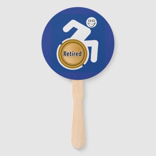 障害退職した者 ハンドファン (正面)