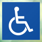 障害障害障害障害車いすサイン窓が貼り付く ウィンドウサイン (シート3)