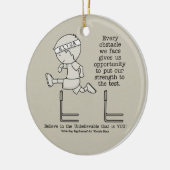 障害 セラミックオーナメント (左)