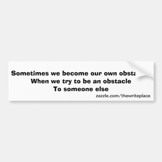 障害 バンパーステッカー (正面)