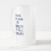 障害/視認性…RSD/CRPSすりガラスB フロストグラスビールジョッキ (正面左)