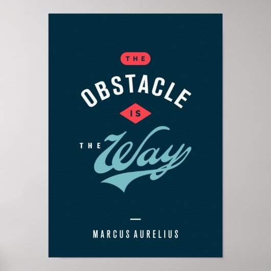 障碍物が道だ ポスター (正面)