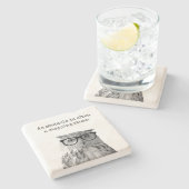 障碍物はしばしば踏み台やる気を起こさせるだ ストーンコースター (横)