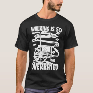 障笑わされる害障害車いす Tシャツ