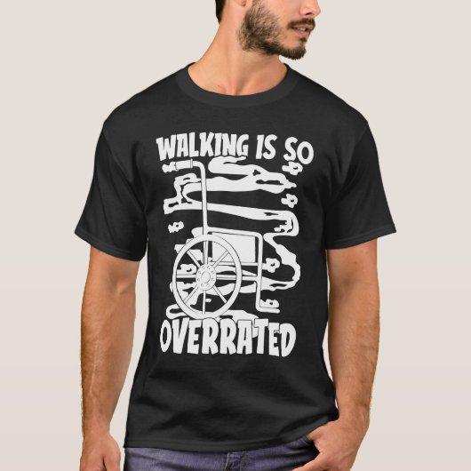 障笑わされる害障害車いす Tシャツ (正面)