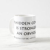 隠されたつながり コーヒーマグカップ (正面左)