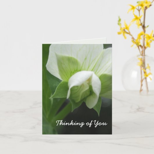 隠されたエンドウ豆のカスタマイズ可能なテンプレートのメッセージカード カード (黄色い花)