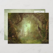 隠されたキツネ果樹園の郵便はがき ポストカード (正面/裏面)