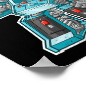 隠されたジョイスティック付きアーケードゲーム筐体 ディの中のArcade Bot ポスター (角)