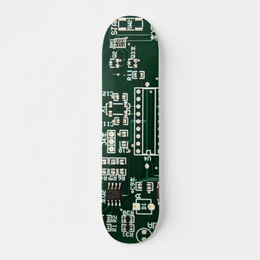 隠されたスカルのサーキットボード スケートボード (正面)