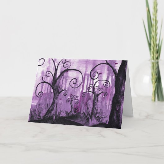 隠されたハートの超現実的な景色の芸術のバレンタインカード シーズンカード (正面)