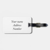 隠されたビーチ ラゲッジタグ (裏面横)