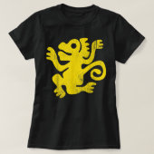 隠された寺の伝説グリーンモンキーグラフィック Tシャツ (デザイン正面)