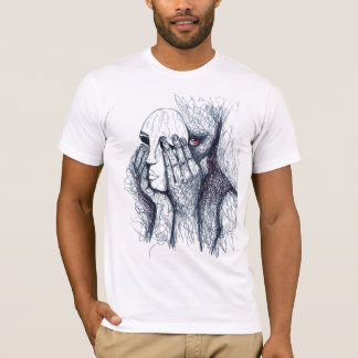 隠された感情 - 超現実主義アートTシャツデザイン Tシャツ