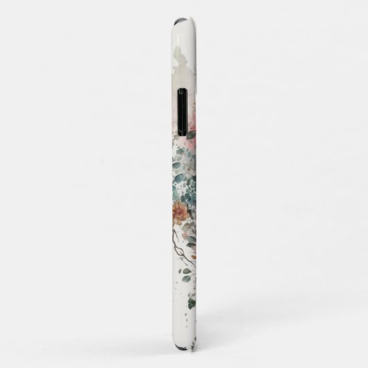 隠された木のドア秘密の庭の夢のような水色 Case-Mate iPhoneケース (裏面/右)