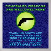 隠された武器は歓迎 ポスター (正面)