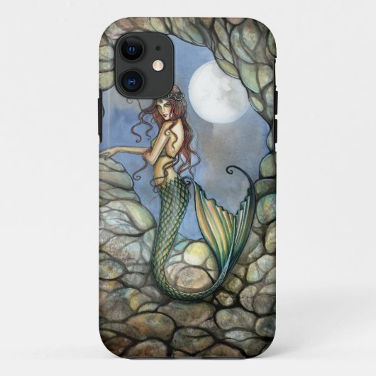 隠された洞窟の人魚 ファンタジーアート 人魚 Case-Mate iPhoneケース (裏面)