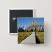 隠された湖の眺めへの細道 缶バッジ (正面&裏面)