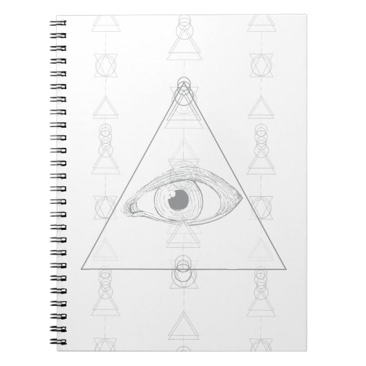 隠された目 秘密の知識 内在的な幾何学 ノートブック (正面)