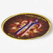 隠された真理のシンボルアート ペーパープレート (アングル)