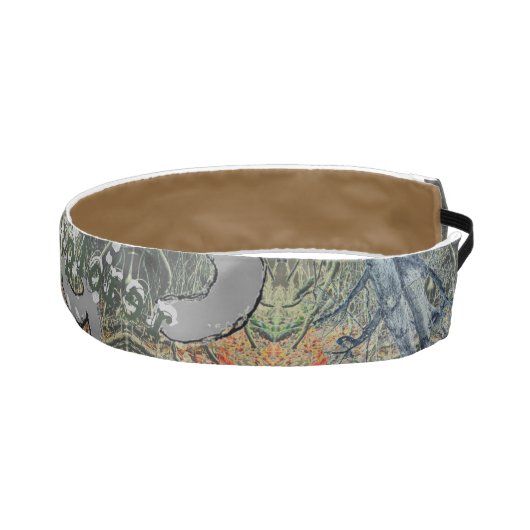 隠された繊細な迷彩とテキストタイヘッドバン アスレチックヘッドバンド (右)