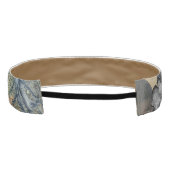 隠された繊細な迷彩とテキストタイヘッドバン アスレチックヘッドバンド (裏面)