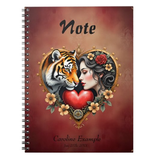 隠された荒野のハート ノートブック (正面)