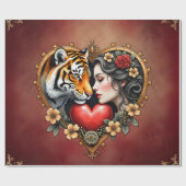 隠された荒野のハート ラッピングペーパー (フラット)