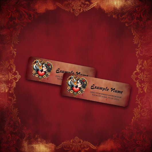 隠された荒野のハート ラベル