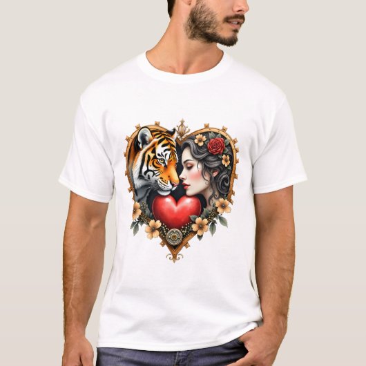 隠された荒野のハート Tシャツ (正面)