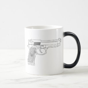 隠された銃! モーフィングマグカップ