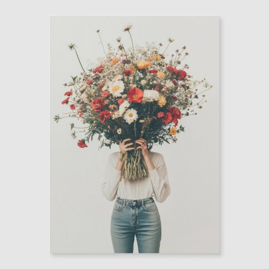 隠された開花 マグネット招待状 (正面)