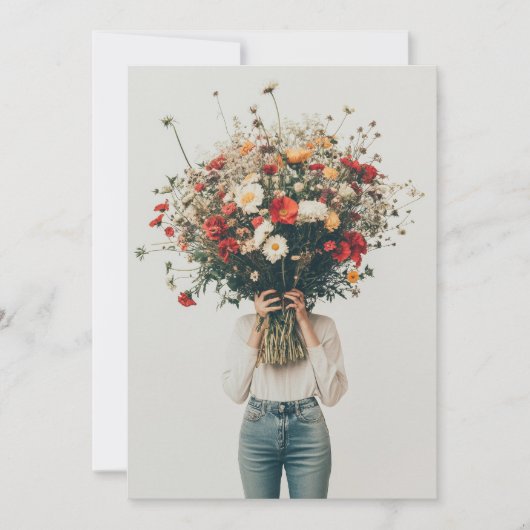 隠された開花 招待状 (正面)