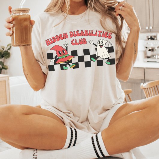 隠された障害クラブ |障害認識度 Tシャツ