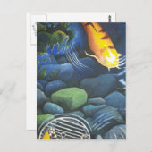 隠された魔法のコイの池 ポストカード (正面/裏面)