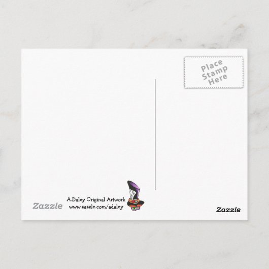 隠された魔法のコイの池 ポストカード (裏面)