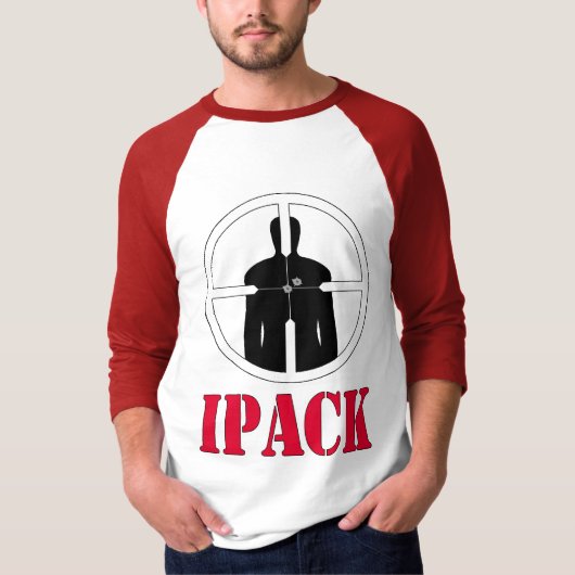 隠されるiPack CCWは銃の割り当てのTシャツのティーを運びます Tシャツ (正面)