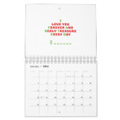 隠しおもしろいメッセージ カレンダー (1月 2026)