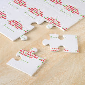 隠しおもしろいメッセージ ジグソーパズル (側面)