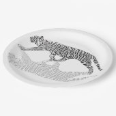 隠しだてのトラ ペーパープレート (アングル)