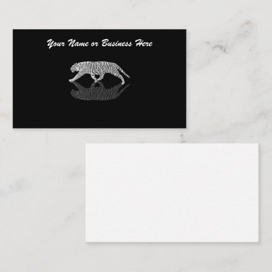 隠しだてのトラ 名刺 (正面/裏面)