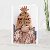 *隠してない*お前の誕生日甥カードだ カード (正面)