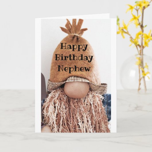 *隠してない*お前の誕生日甥カードだ カード (黄色い花)