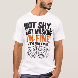 隠してるだけだよ 自閉症Tシャツ 面白い Tシャツ