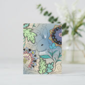 隠しウサギ葉書 ポストカード (スタンド正面)