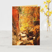 隠しキャニオン、空白のすべての行事グリーティングカード カード (黄色い花)