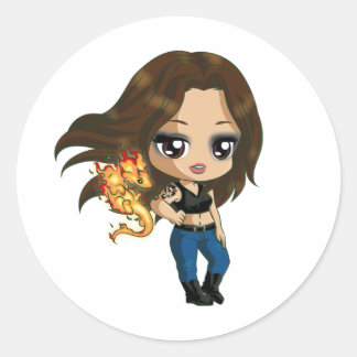 隠しキングステッカー ラウンドシール