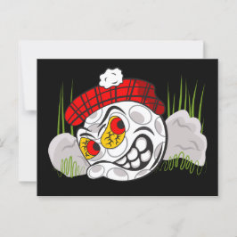 隠しゴルフボおもしろいール ポストカード